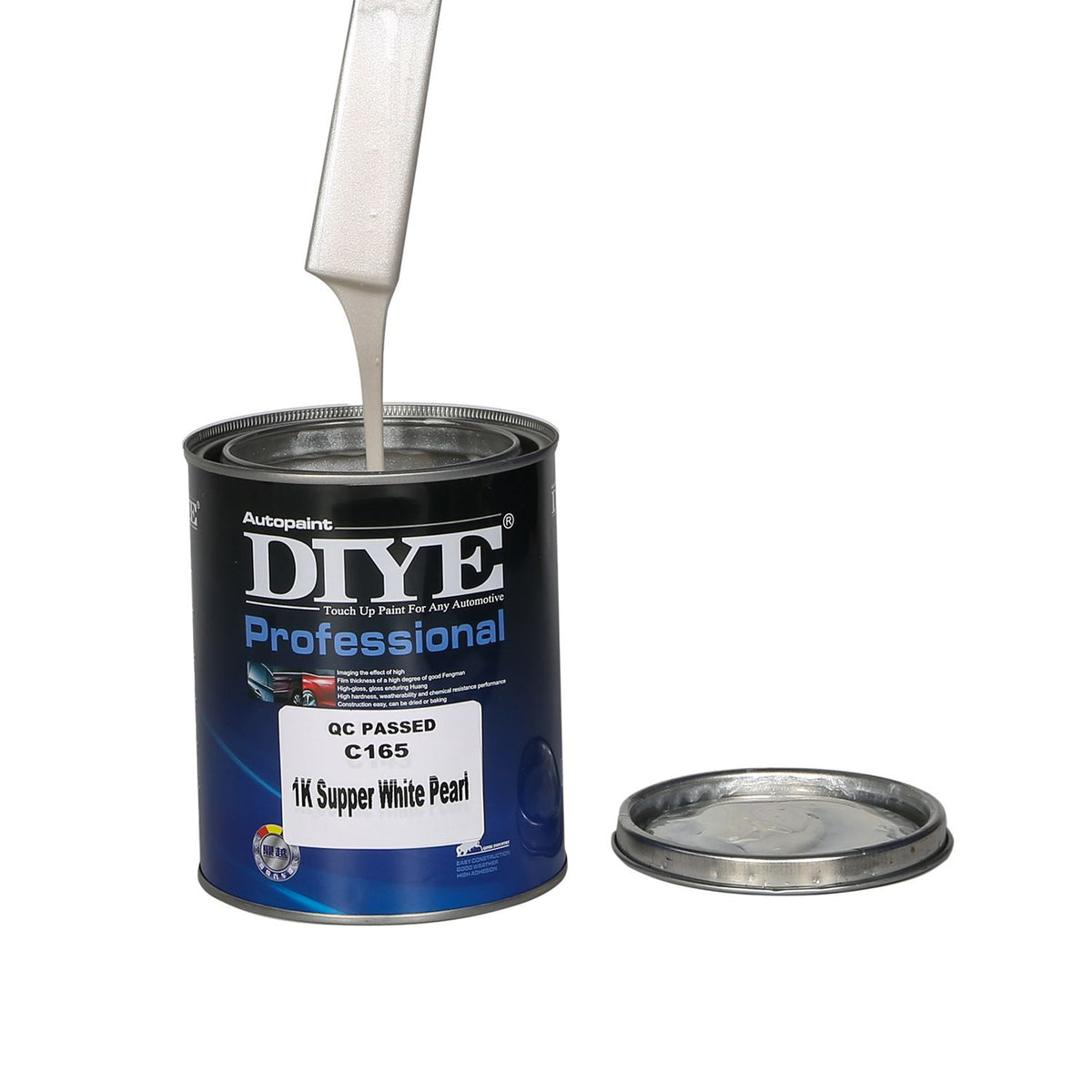 DIYE Professional 1K Super White Pearl Basecoat Automotive Paint (1L)